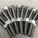 254smo uns s31254 en1.4547 بولٹ اور گری دار میوے 1-1 / 2 "-8unx180mm تھریڈ چھڑی